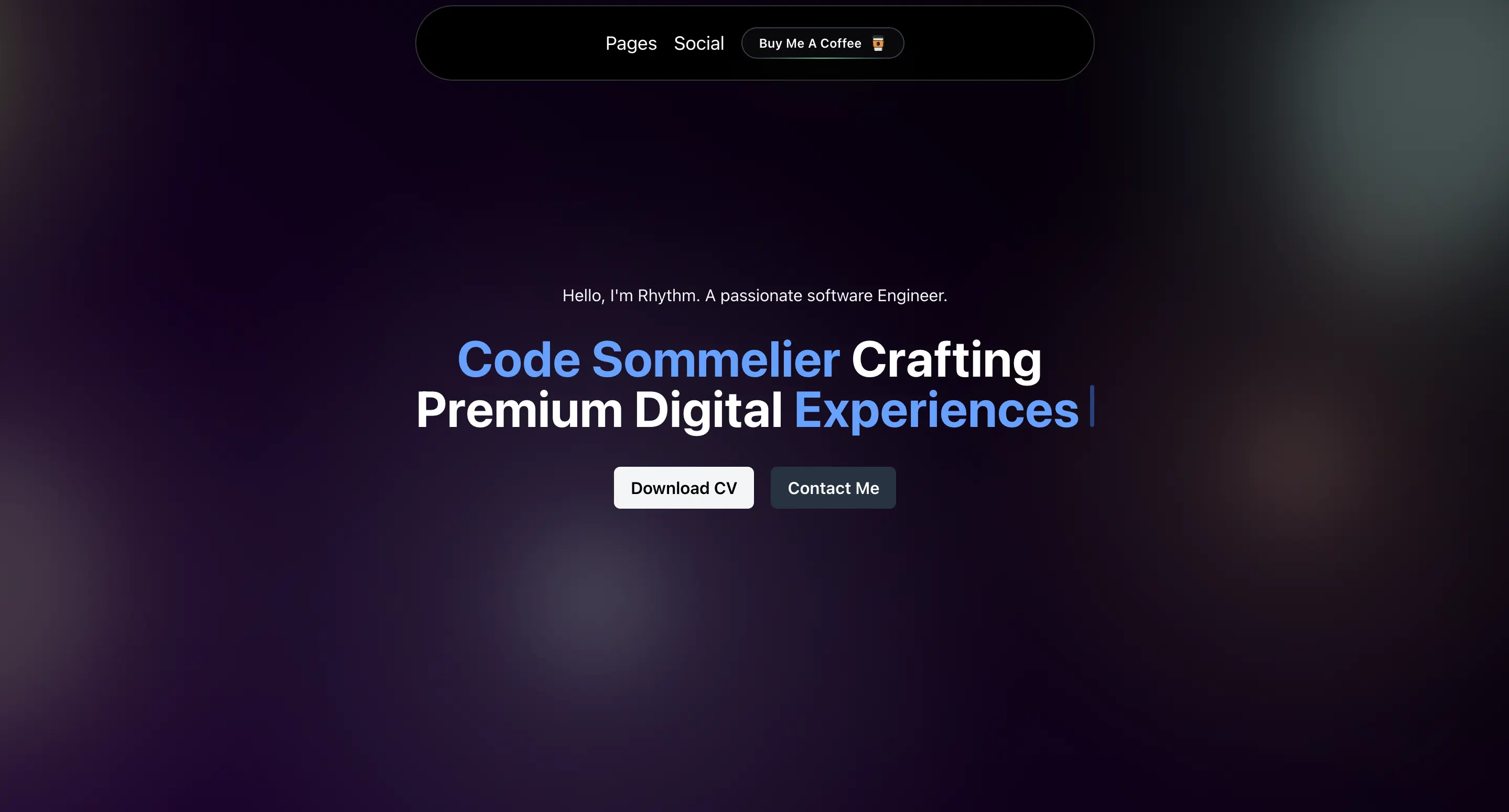 Developer portfolio website showcasing projects and responsive UI design